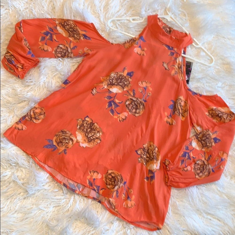 NEW mts cold shoulder tunic top shirt